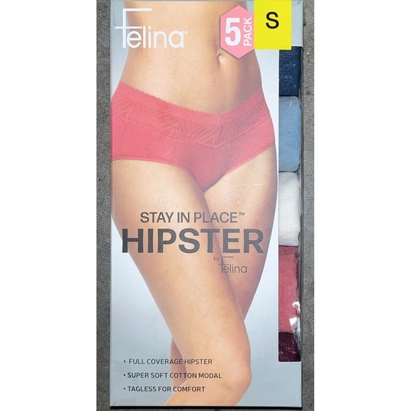 Felina Other - Felina Womens 5-Pk Hipster Underwear Small